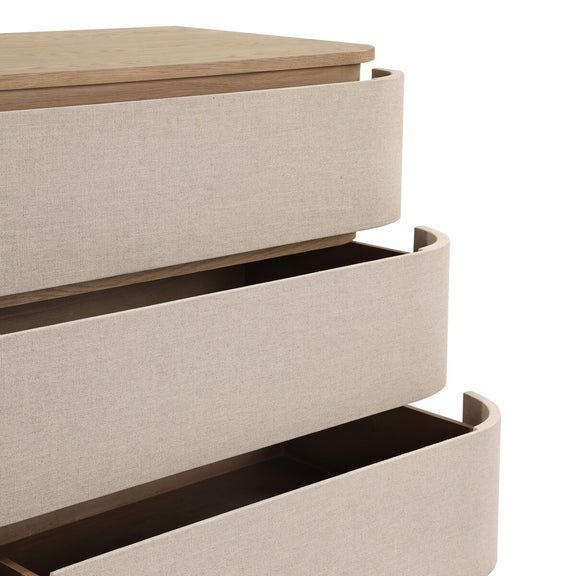 Mariella 6 Drawer Dresser - Beige Painted Linen