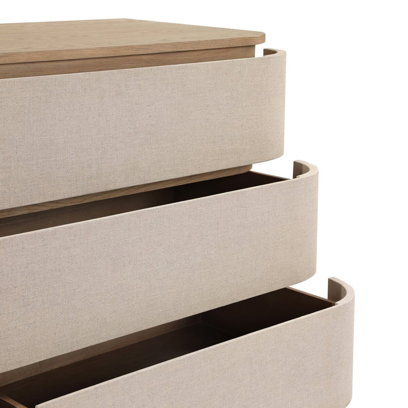 Mariella 6 Drawer Dresser - Beige Painted Linen