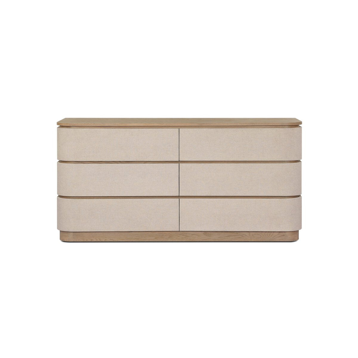 Mariella 6 Drawer Dresser - Beige Painted Linen