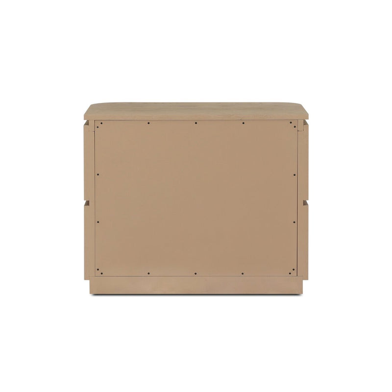 Mariella Nightstand - Beige Painted Linen