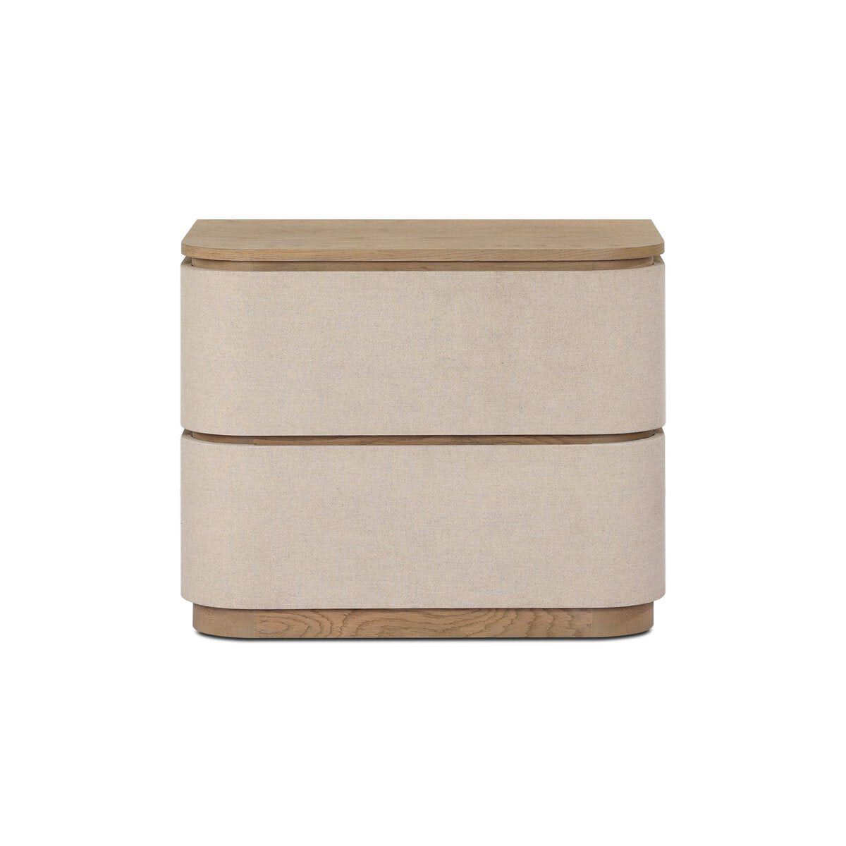 Mariella Nightstand - Beige Painted Linen