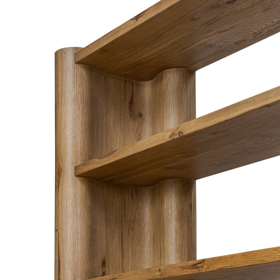 Zealand Bookcase - Worn Oak Veneer