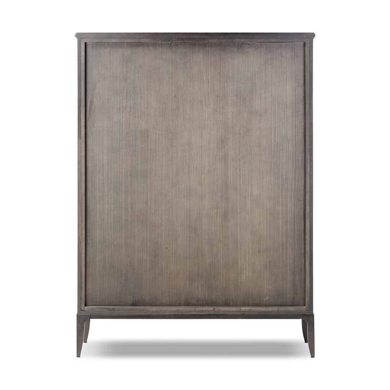 Alden Cabinet - Worn Black Oak Veneer