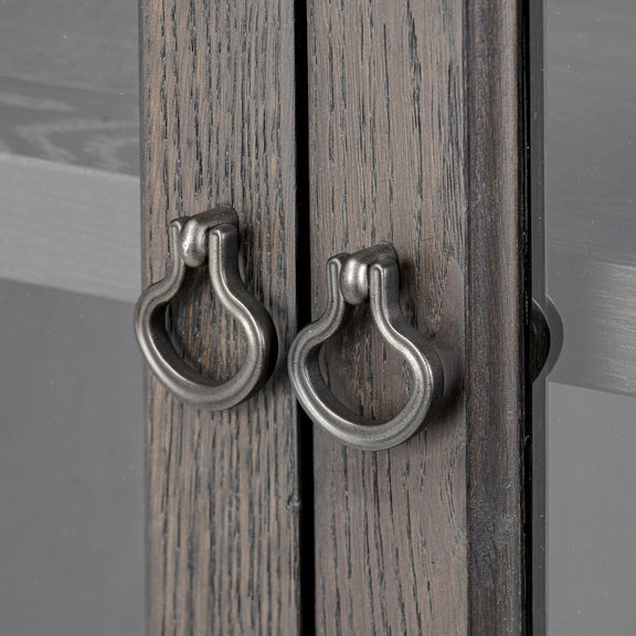 Alden Cabinet - Worn Black Oak Veneer