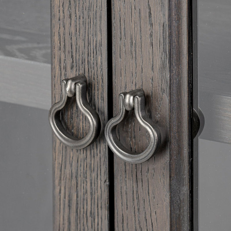 Alden Cabinet - Worn Black Oak Veneer