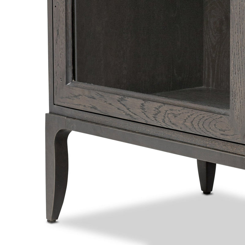 Alden Cabinet - Worn Black Oak Veneer