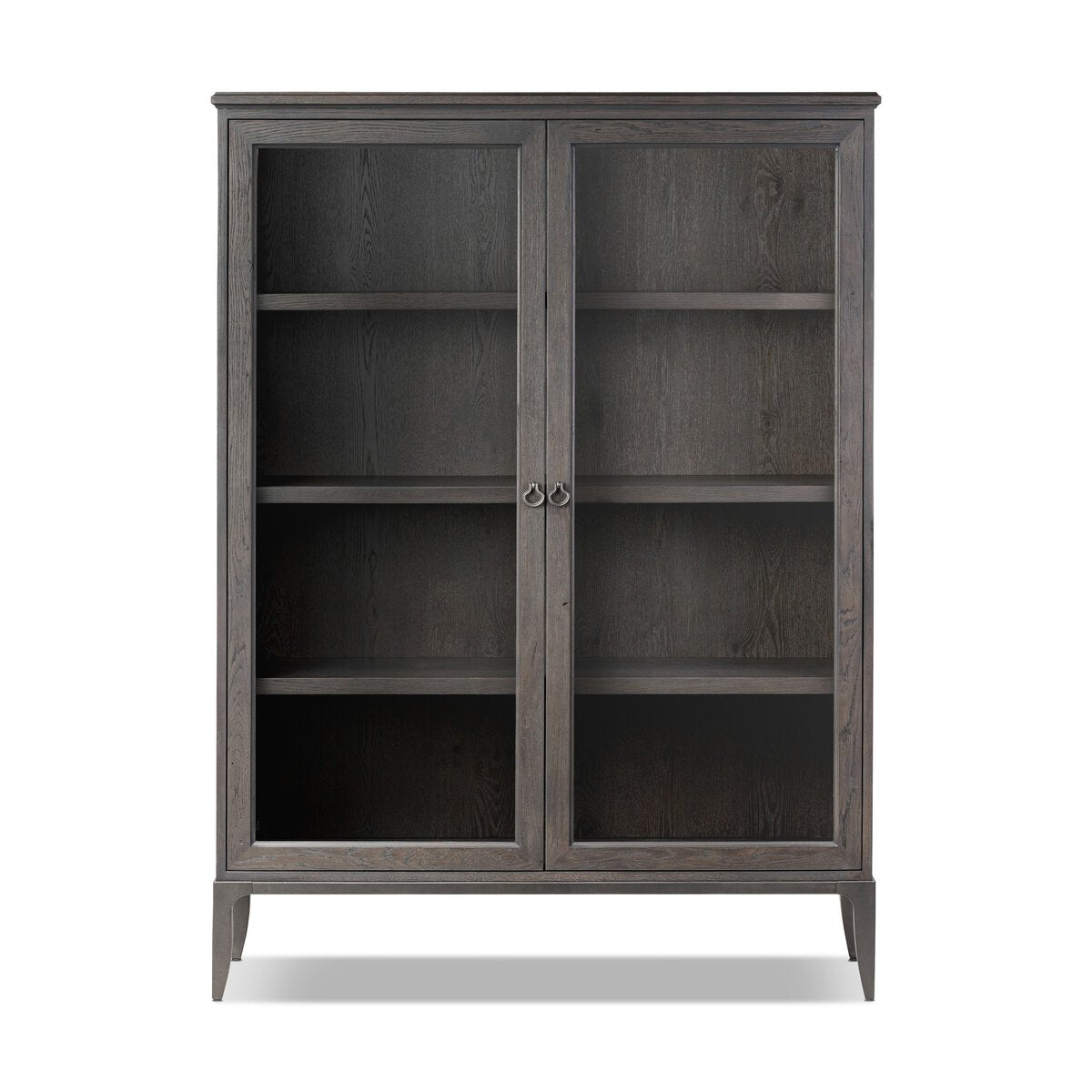 Alden Cabinet - Worn Black Oak Veneer
