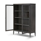 Alden Cabinet - Worn Black Oak Veneer