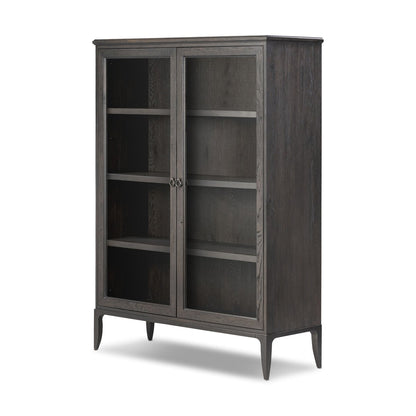 Alden Cabinet - Worn Black Oak Veneer