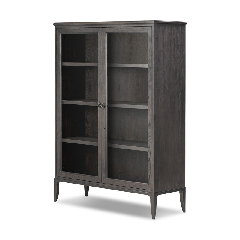 Alden Cabinet - Worn Black Oak Veneer