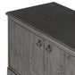 Alden Media Console - Worn Black Oak Veneer