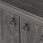 Alden Media Console - Worn Black Oak Veneer