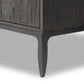 Alden Media Console - Worn Black Oak Veneer