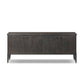 Alden Media Console - Worn Black Oak Veneer