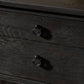 Alden Desk - Worn Black Oak Veneer