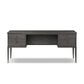Alden Desk - Worn Black Oak Veneer