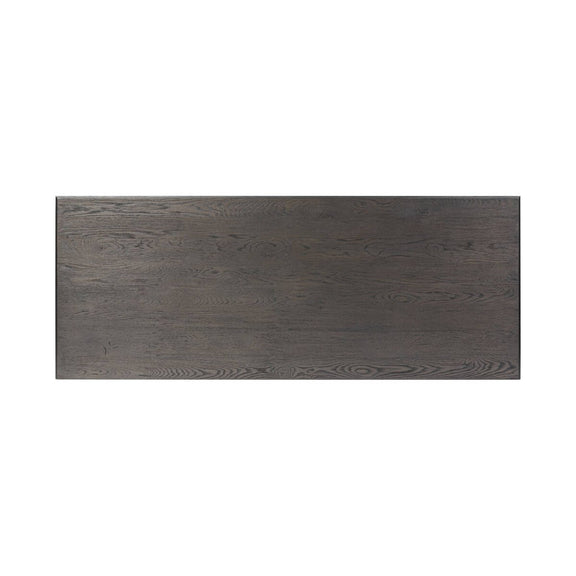 Alden Desk - Worn Black Oak Veneer