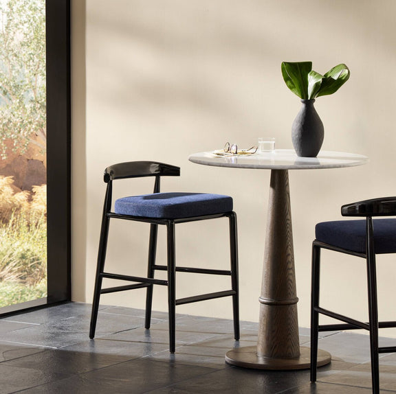 Shaza Stool - Sutton Navy