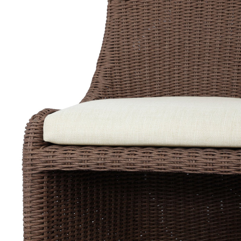 Blaire Outdoor Dining Chair - Tanned Weave