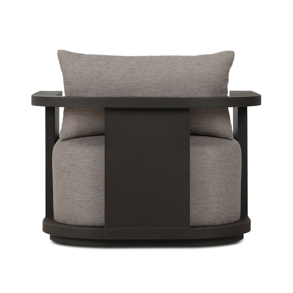 Tahana Outdoor Metal Swivel Chair - Casa Grey