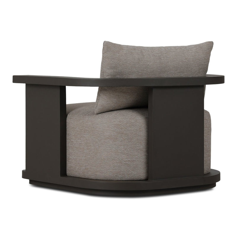 Tahana Outdoor Metal Swivel Chair - Casa Grey