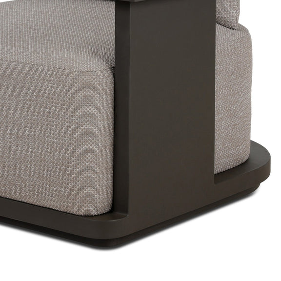 Tahana Outdoor Metal Swivel Chair - Casa Grey