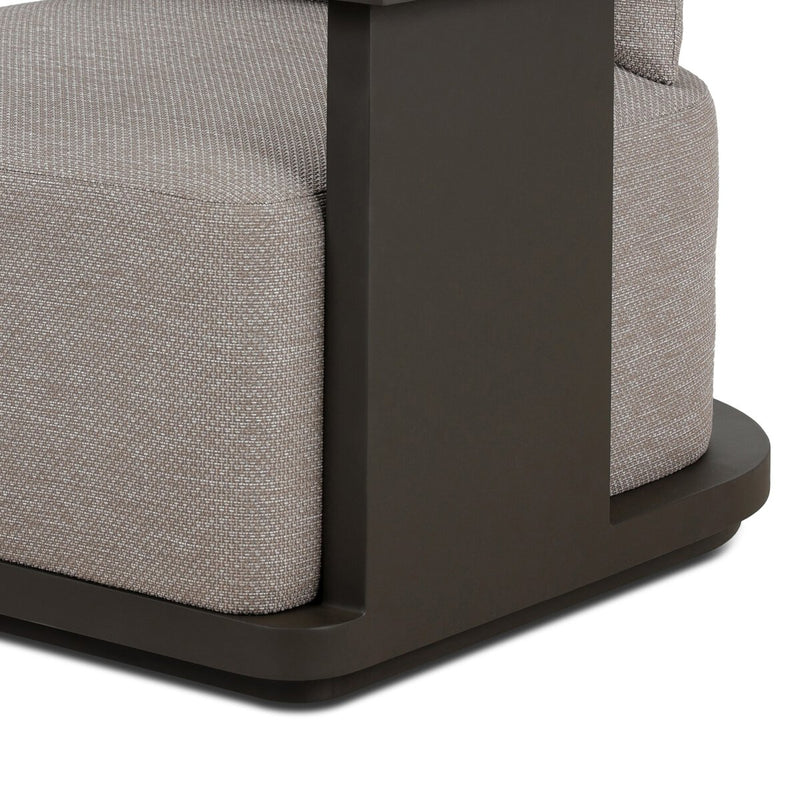 Tahana Outdoor Metal Swivel Chair - Casa Grey