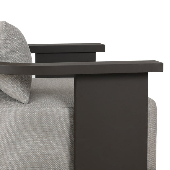 Tahana Outdoor Metal Swivel Chair - Casa Grey