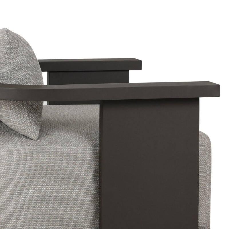 Tahana Outdoor Metal Swivel Chair - Casa Grey
