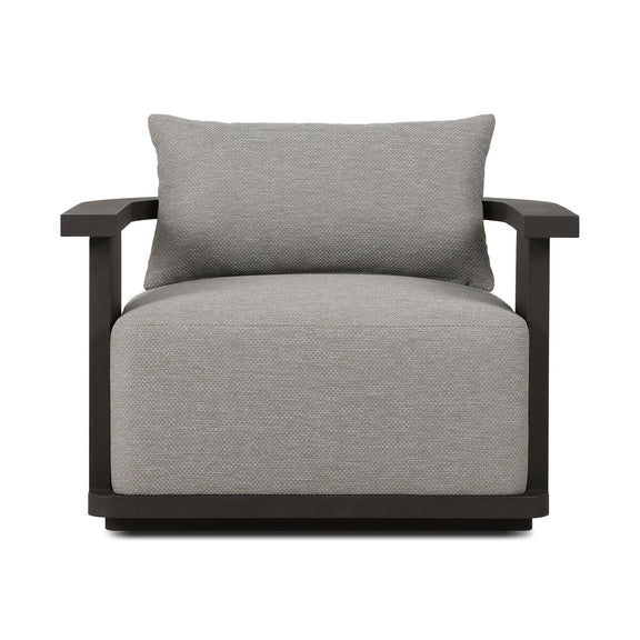 Tahana Outdoor Metal Swivel Chair - Casa Grey