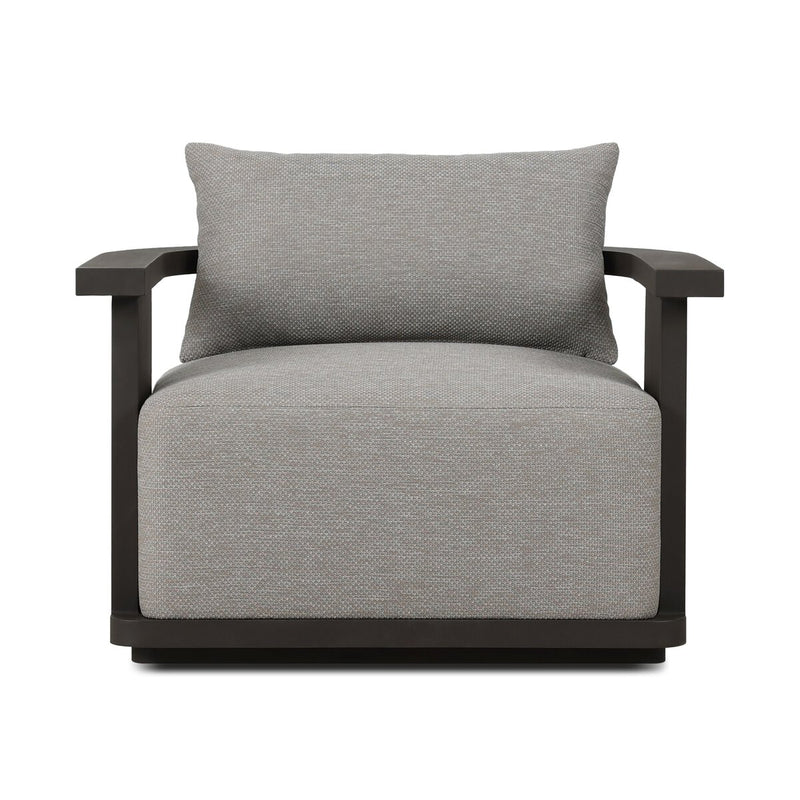 Tahana Outdoor Metal Swivel Chair - Casa Grey