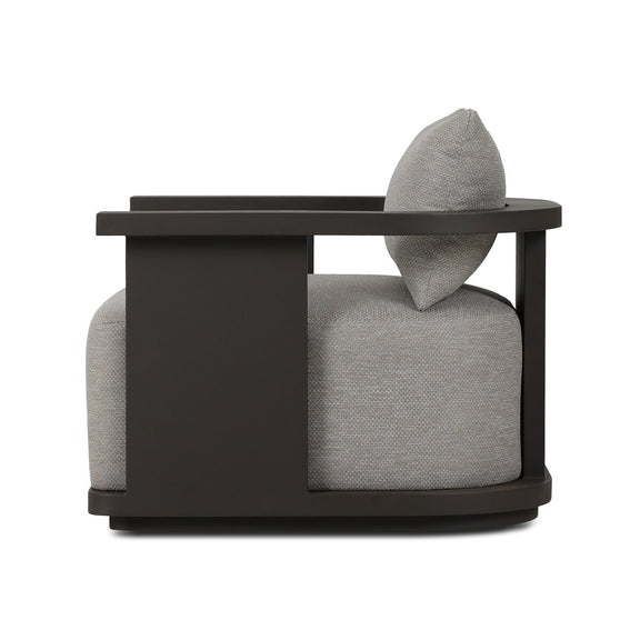 Tahana Outdoor Metal Swivel Chair - Casa Grey