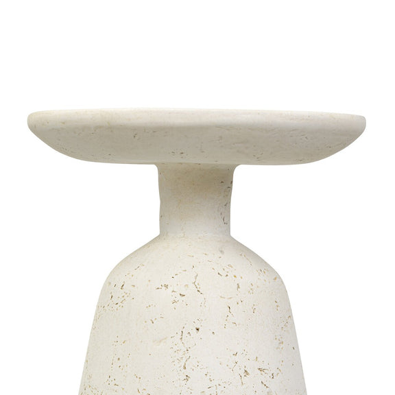 Ramara Outdoor Nesting End Table - Aged White Concrete