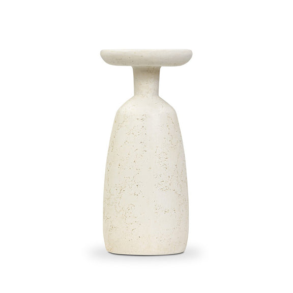 Ramara Outdoor Nesting End Table - Aged White Concrete