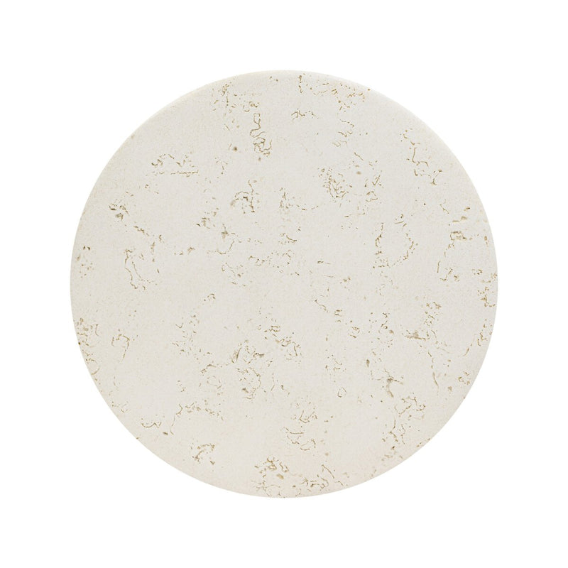 Ramara Outdoor Nesting End Table - Aged White Concrete