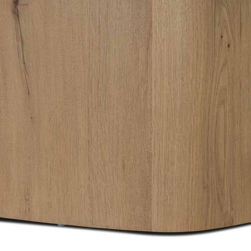 Barto Dining Table - Aged Smoked Oak Veneer