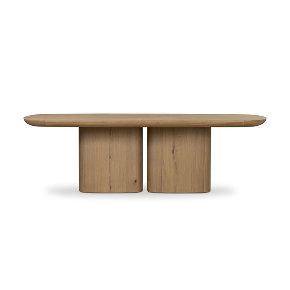 Barto Dining Table - Aged Smoked Oak Veneer