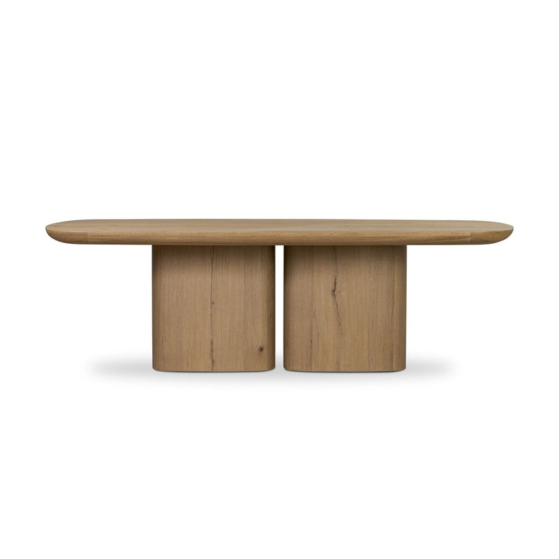 Barto Dining Table - Aged Smoked Oak Veneer
