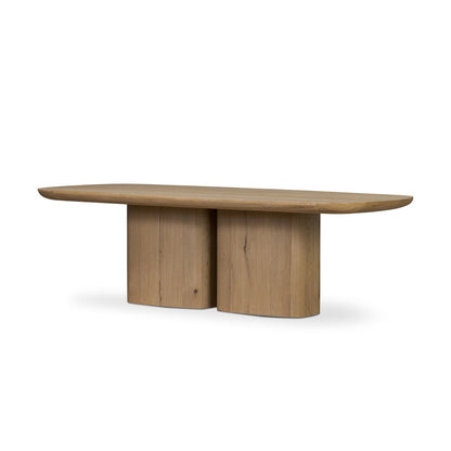 Barto Dining Table - Aged Smoked Oak Veneer
