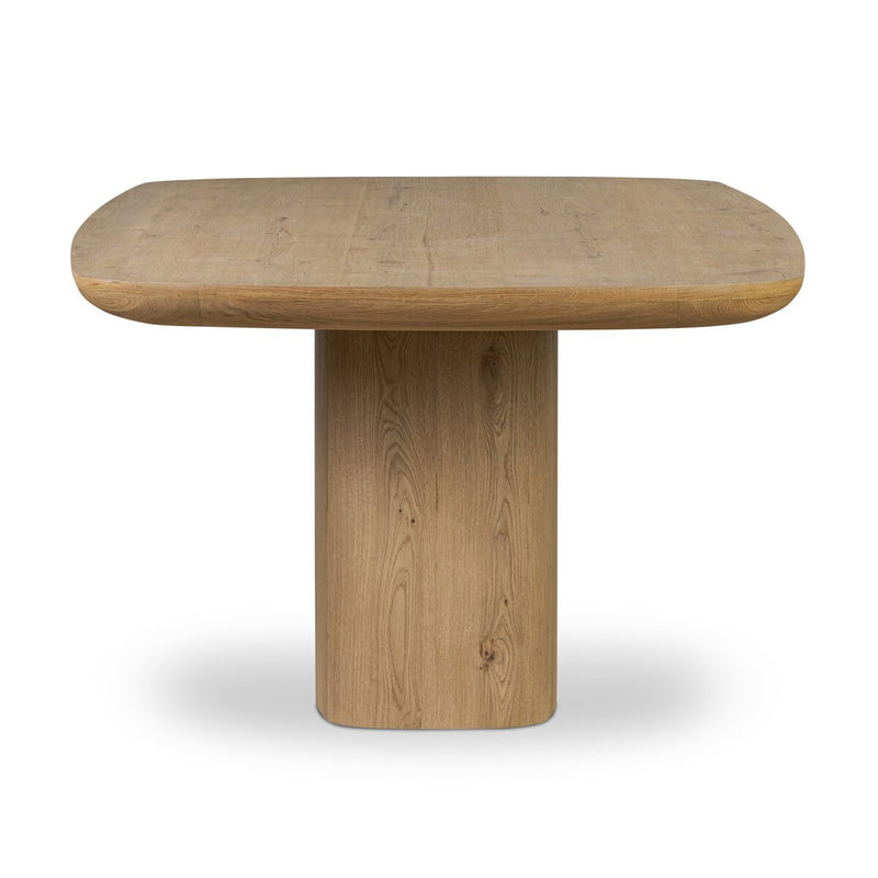 Barto Dining Table - Aged Smoked Oak Veneer