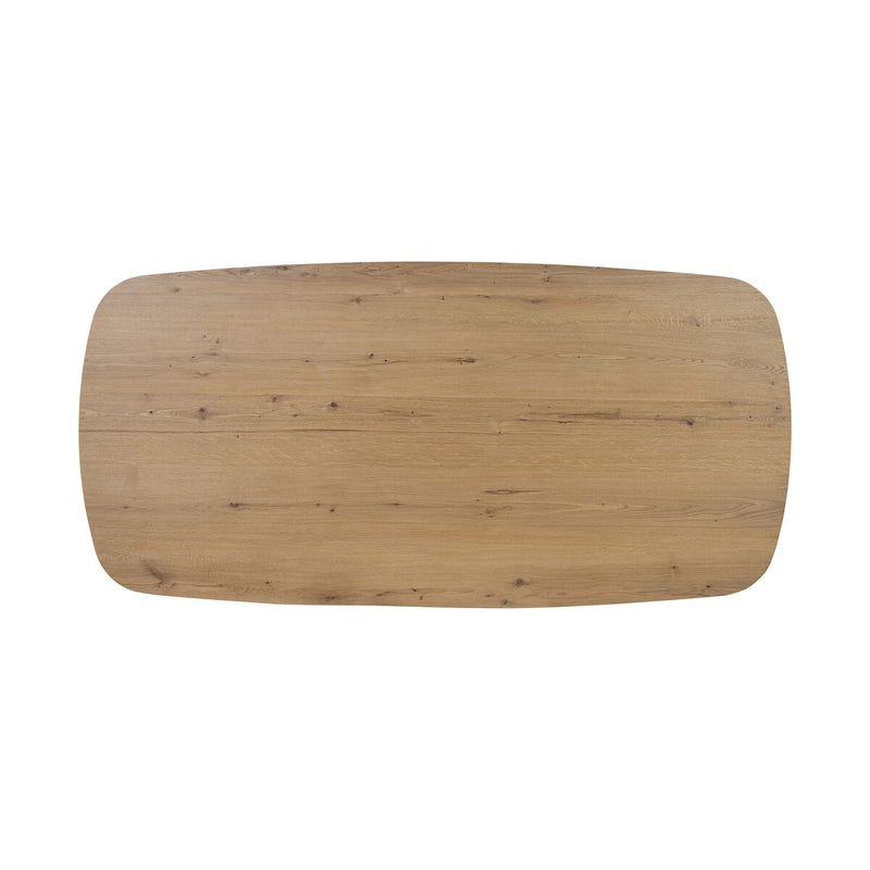 Barto Dining Table - Aged Smoked Oak Veneer