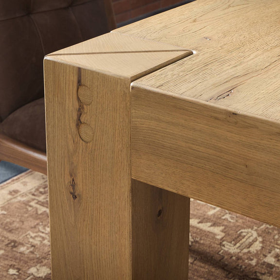 Emmer Dining Table - Aged Smoked Oak