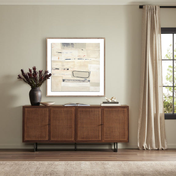 Layered Landscape I Love by Elizabeth Sheppell - Rustic Walnut