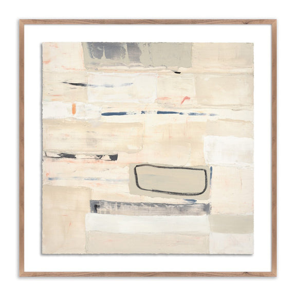 Layered Landscape I Love by Elizabeth Sheppell - Rustic Walnut