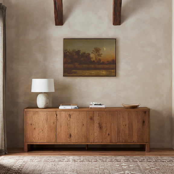 Still Of The Night by Lina Gordievsky - Rustic Walnut