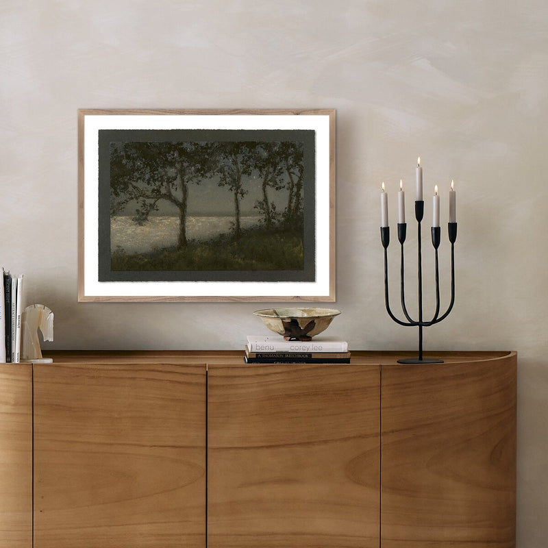 The Night Is Bright by Lina Gordievsky - Rustic Walnut