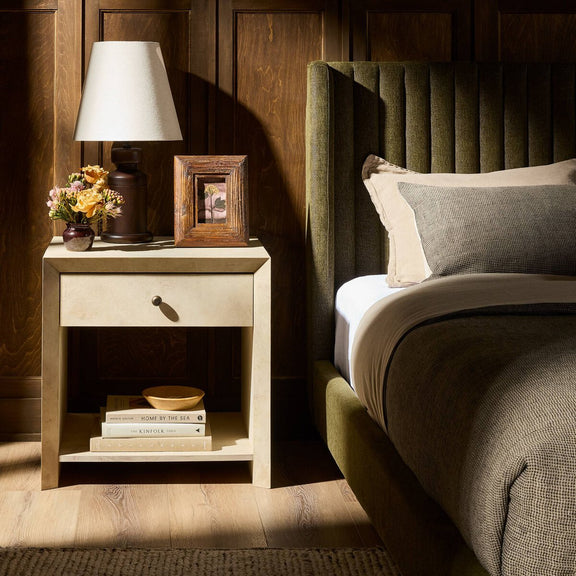 Dolly Nightstand - Light Natural Vellum
