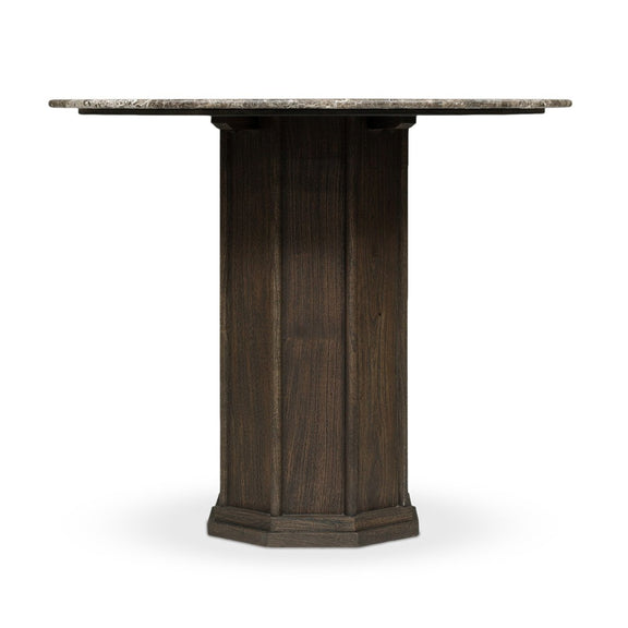 Pavlo Bistro Table - Brown Marble