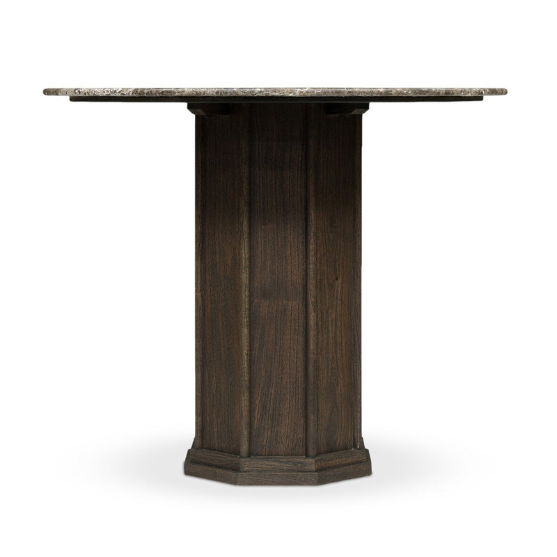 Pavlo Bistro Table - Brown Marble