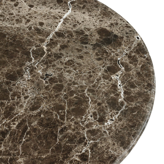 Pavlo Bistro Table - Brown Marble